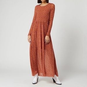 Free People Hello and Goodbye Mesh Midi